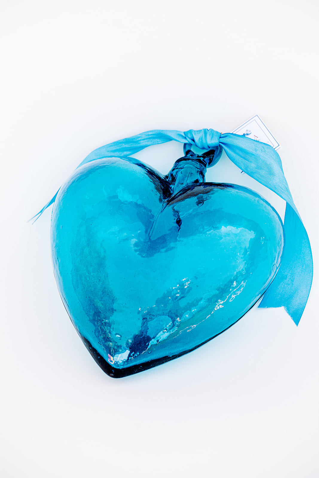 10 Blown Glass Hearts. Glass Heart, BLOWN GLASS Made in Mexico 