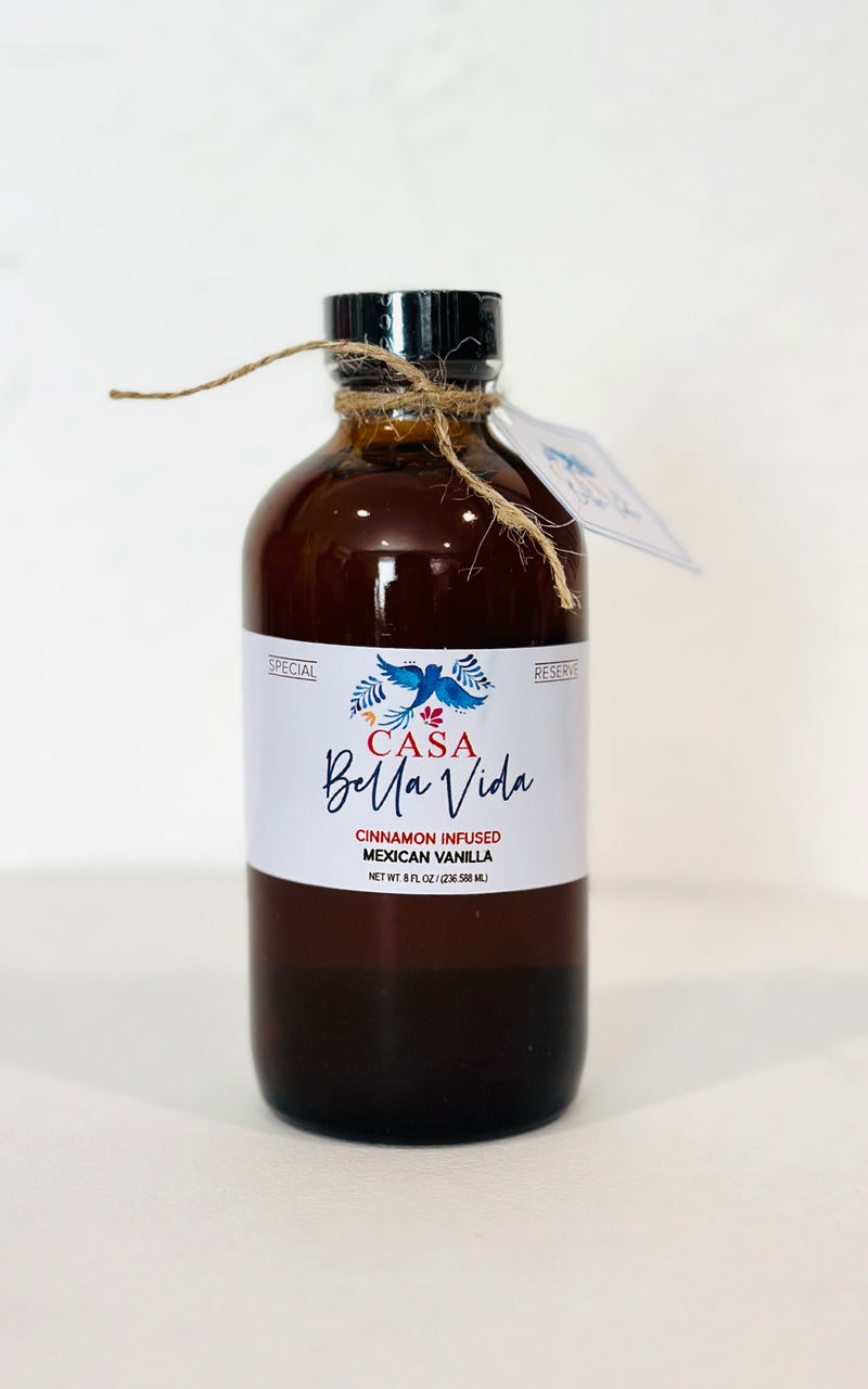Amazing Cinnamon Infused Mexican Vanilla - 8 oz.