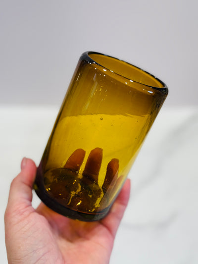 Blown Glass Cup - Amber