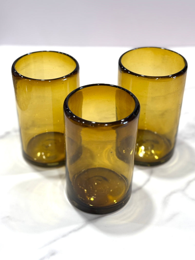 Blown Glass Cup - Amber