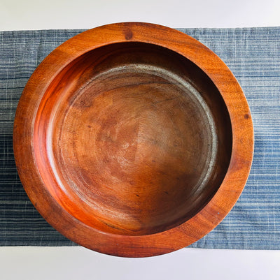 Hand Carved Wooden Salad Bowl